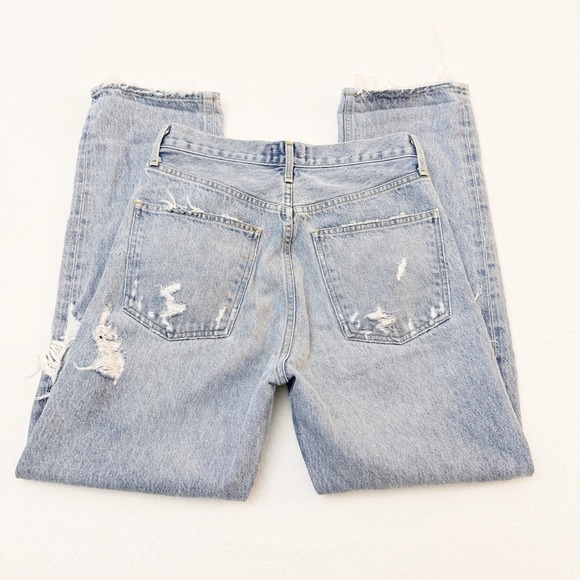 AGOLDE 90's Jean Button Down Light Wash Denim Jeans SIze 26 - Picture 4 of 9